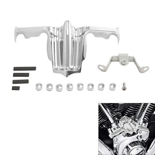 Chrome Tappet Block Accent Cover Fit For Harley Street Glide Road King Fat Boy