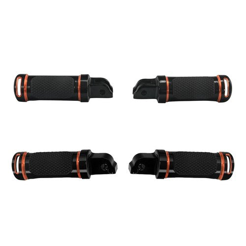 Driver & Passenger Footpegs Fit For Harley Softail Low Rider Sport Glide 18-23