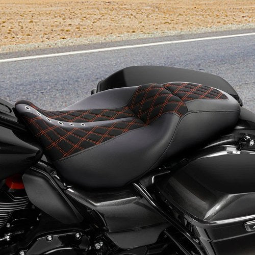 Driver Passenger Seat Two Up Fit For Harley Road King Electra Street Glide 09-23