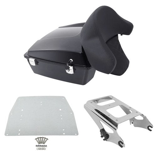 10.7'' Chopped Trunk Pad Mount Rack Plate Fit For Harley Touring Model 2009-2013