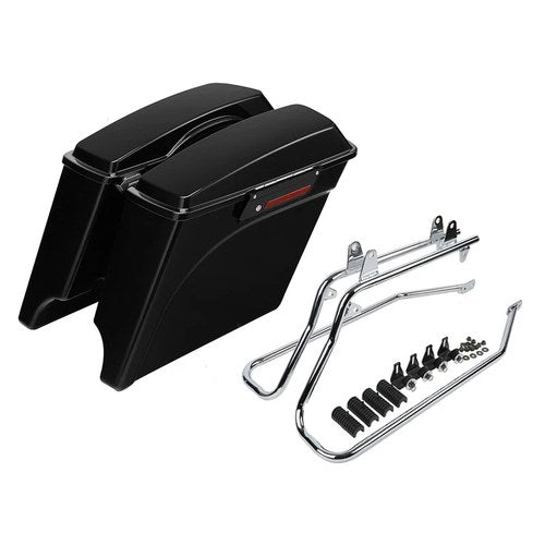 5" Stretched Hard Saddlebags Conversion Brackets Fit For Harley Softail 84-17