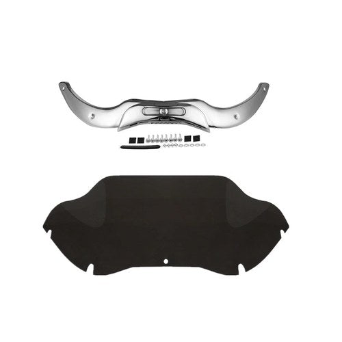 9.5'' Windshield Windscreen & Trim Set Fit For Harley Road Glide Fltrx 2004-2013