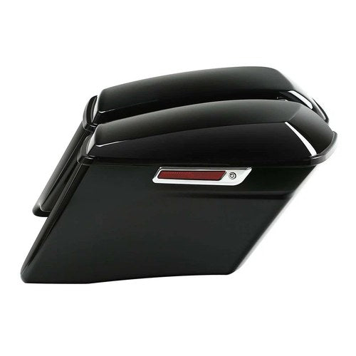 4'' Stretched Extended Hard Saddlebags Saddle Bags Fit For Harley Touring 14-24