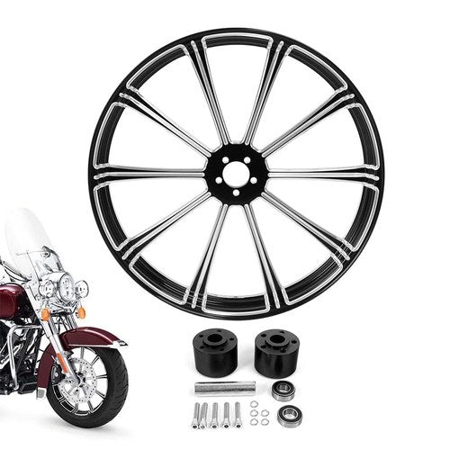 23x3.5" Front Wheel Rim Hub Dual Disc Fit For Harley Road Street Glide 1997-2021