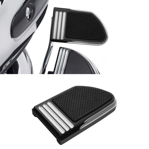 Black Brake Pedal Pad Fit For Harley Softail Slim Flsl Deluxe Fat Boy Flfb 18-Up
