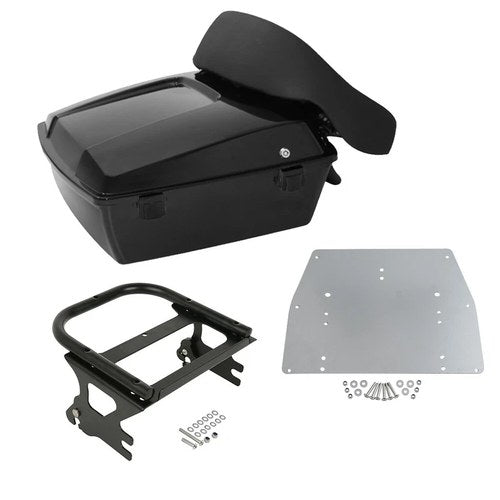 Chopped Trunk Pad Mounting Rack Plate Fit For Harley Touring Road Glide 97-08