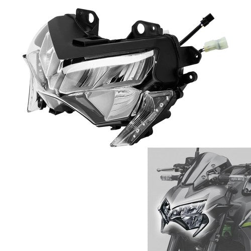 LED Front Headlight Assembly High/Low Beam Fit For Kawasaki Z900 2020-2024