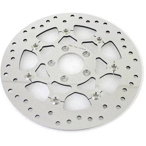 Floating Stainless Steel Mirror Polished 11.8 inch Front Bra for Harley-Davidson