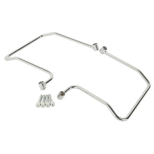 Left Right Saddle Bag Support Bracket Fit For Harley Dyna Fat Bob Fxdf 2009-2017