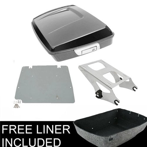 Chopped Trunk Mount Rack Plate Fit For Harley Touring Street Road Glide 14-26