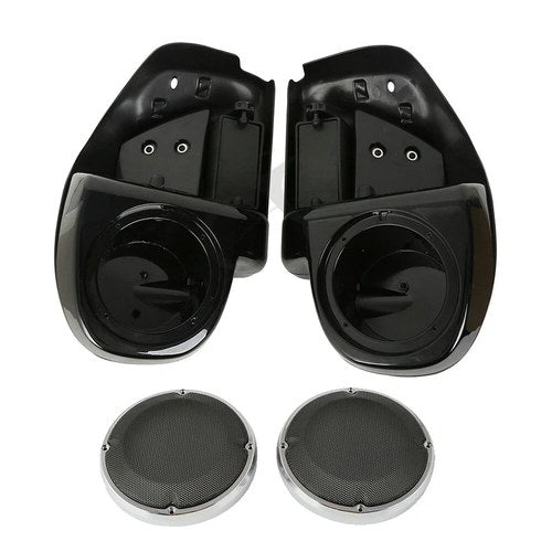Lower Vented Fairing 6.5" Speaker Box Pod Grills Fit For Harley Road Glide 14-23