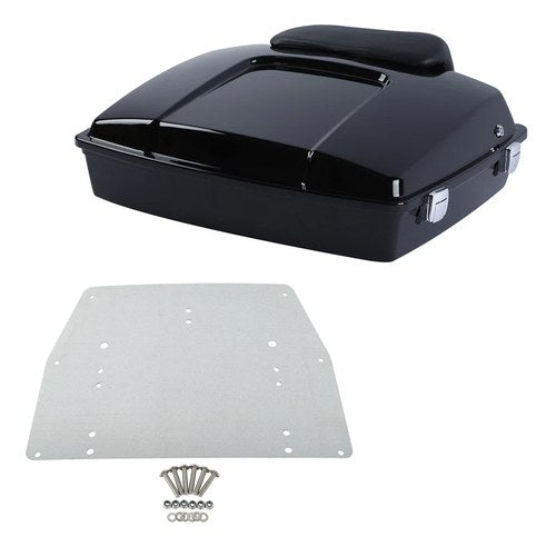 5.5" Razor Trunk Backrest Plate Fit For Harley Touring Street Road Glide 97-2013