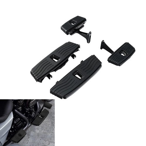 Front Driver + Rear Passenger Floorboard Fit For Harley Electra Road Glide 93-23