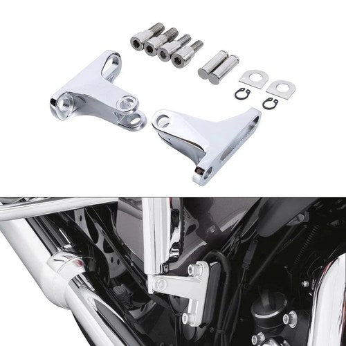 Chrome Rear Passenger Foot Peg Mini Mount Kit Fit For Harley Touring 1993-2024