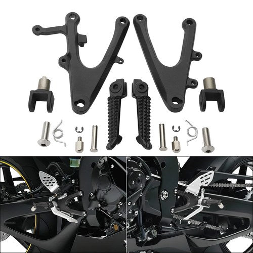 Front Driver Foot Peg Rest Bracket Fit For Yamaha YZF-R1 YZFR1 Yzf R1 2004-2006