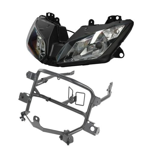 Front Headlight HeadLamp + Upper Stay Bracket Fit For Kawasaki Ninja 300 13-2017