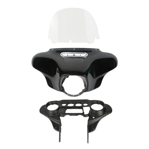 Front Batwing Outer Inner Fairing w/Windshield Fit For Harley Street Glide 14-25