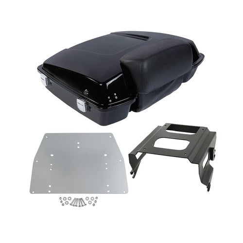 Razor Trunk Backrest Solo Mount Fit For Harley Electra Glide Road King 09-13
