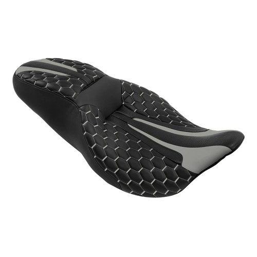 Driver Passenger Seat Fit For Harley Street Glide 2009-2023 Black & Gray White