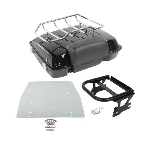 Razor Trunk Pad 2-Up Mount Rack Plate Fit For Harley Electra Street Glide 97-08