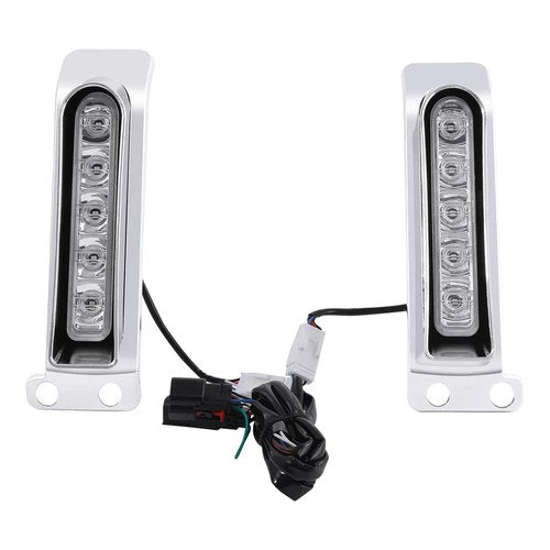 LED Saddlebag Support Filler Lights Fit For Harley Road King Electra Glide 14-23