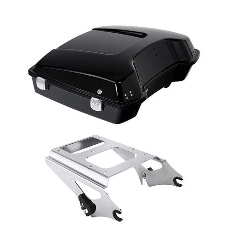 5.5'' Razor Trunk Chrome Mount Rack Fit For Harley Touring Road Glide King 09-13