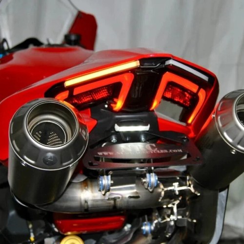 New Rage Cycles For V4-FE-25A Ducati V4 FEnder Eliminator With LED Signal Lights