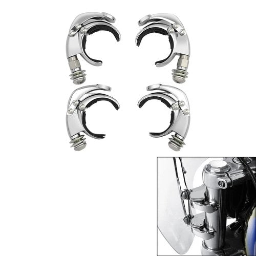 54mm 56mm Quick Release Windshield Clamps Fit For Harley Low Rider S Fat Bob