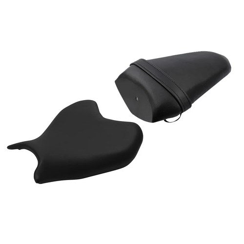 Black Front Rear Pillion Driver & Passenger Seat Fit For Yamaha Yzf R7 2022-2024