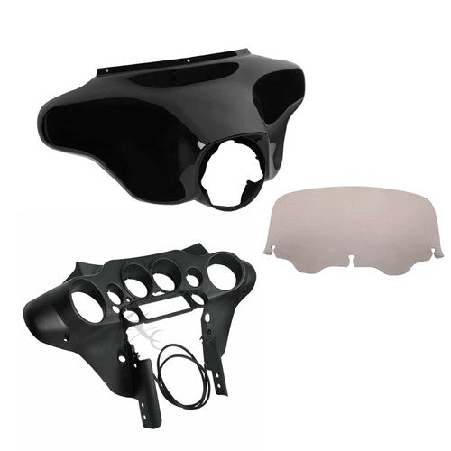 Inner Outer Fairing & 8'' Windshield Fit For Harley Street Electra Glide 96-2013
