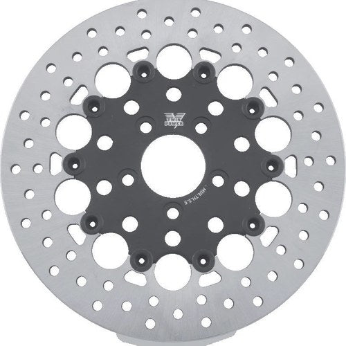 Twin Power For 08-Up Harley Davidson Flh Flt Rear 11.8-Inch Floating Rotor With