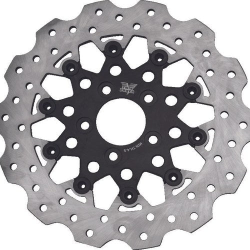 Twin Power For 08-Up Harley Davidson Flh Flt 11.8-Inch Rear Floating Rotor