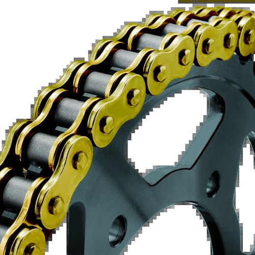 Twin Power Z Ring Chain 530X120 Gold for Harley V-Twins - Heavy-Duty Drive Chain