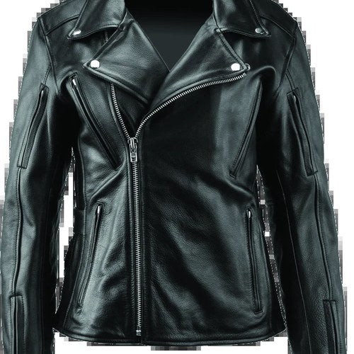 Kuryakyn River Road Ironclad For Classic Leather Motorcycle Jacket - Women's