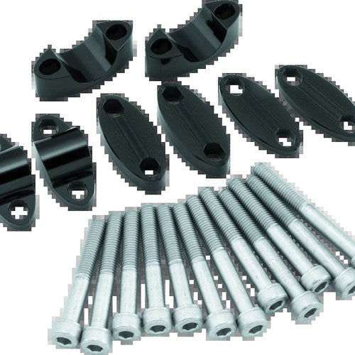 BikeMaster Aluminum Handlebar Riser 1 inch in Black for Powersports