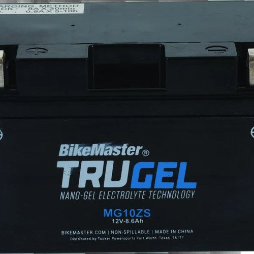 BikeMaster TruGel Battery For MG10Z-S PowerSportS Gel Battery