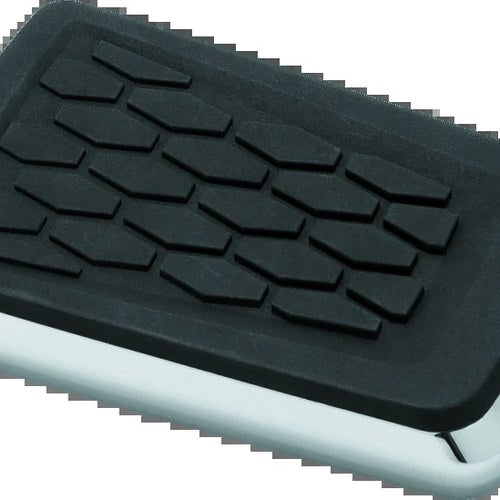 Kuryakyn Hex Brake Pedal Pad for FL Models with Chrome Finish