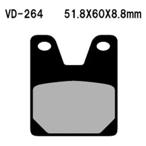 For Yamaha Yzf R1 1998-2001 Vesrah VD-264 Rear Organic Semi-Metallic Brake Pads