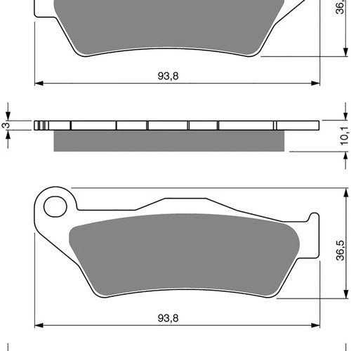 Brake Disc Pads Rear Goldfren S33 For BMW K 1200 R 2006