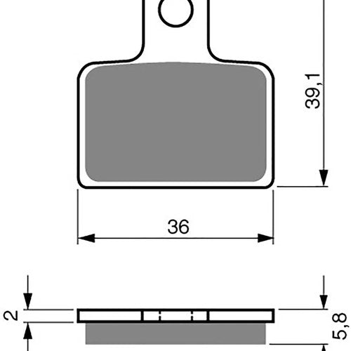Goldfren Rear Brake Disc Pads K5 For Gas Txt 280 Pro 2008