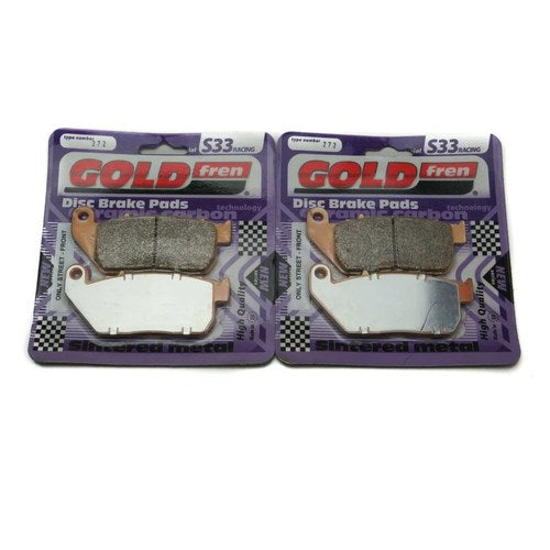 Goldfren S33 Brake Pads Front For Harley Davidson XL 883 R Roadster 2011-2013