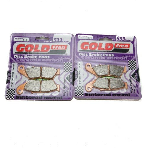Goldfren S33 Brake Pads Front For Honda XL 650 VY/V1-V7 Transalp 2000-2007