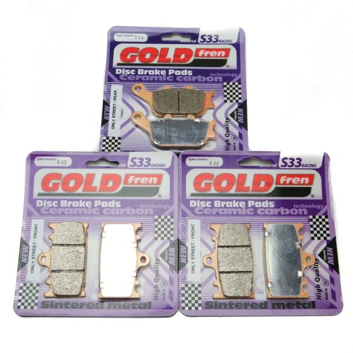 Goldfren S33 Brake Pads Front & Rear For Suzuki Gsf 650 Bandit Non ABS 2007-2011