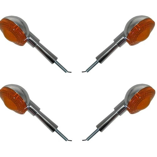 Turn Signals Complete Set of 4 Front & Rear For Yamaha XS 650 1975-1981