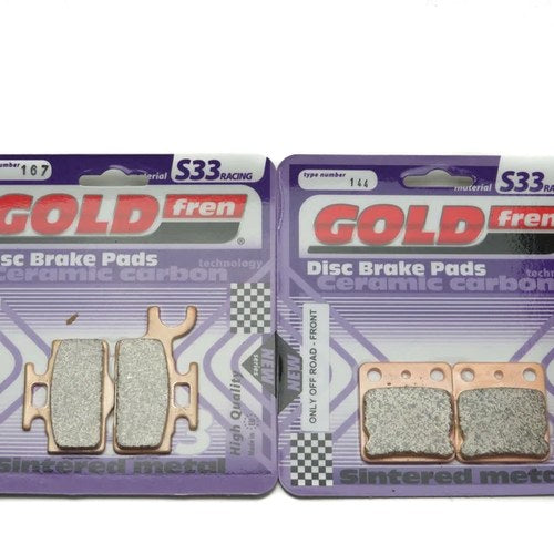 Goldfren S33 Brake Pads Front & Rear For Suzuki RM 65 K3/K4/K5 2003-2005
