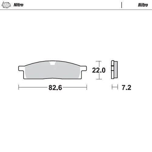 Moto Master Front Brake pads Nitro For Yamaha YZ 85 LW (19/16) 2002-2025
