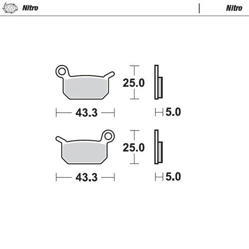 Moto Master Front Brake pads Nitro For KTM SX-E5 E-Bike 2019-2023
