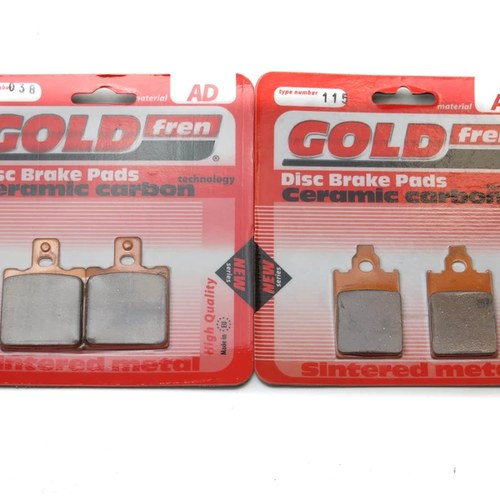 Brake Pads Front & Rear For Accossato CE 50/80/KR 80 1987-