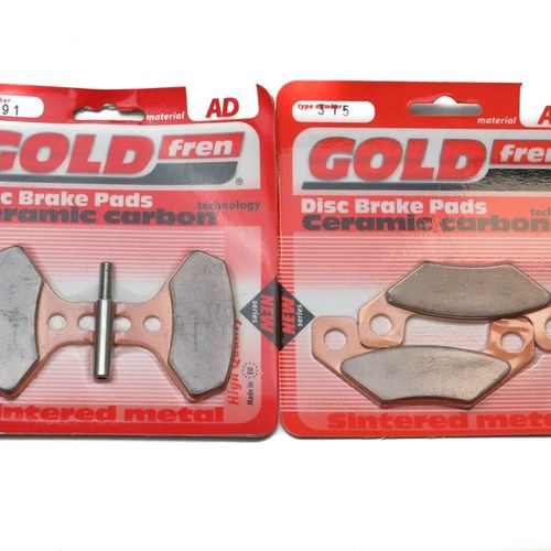 Brake Pads Front & Rear For Can Am DS 450 X (2x4/EFI) 2008-2009