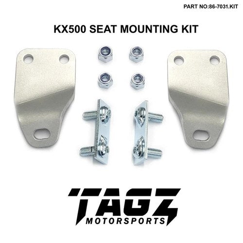 Seat Mount Kit Kawasaki KX500 1989 2004, 3mm Alloy With Steel Fixings